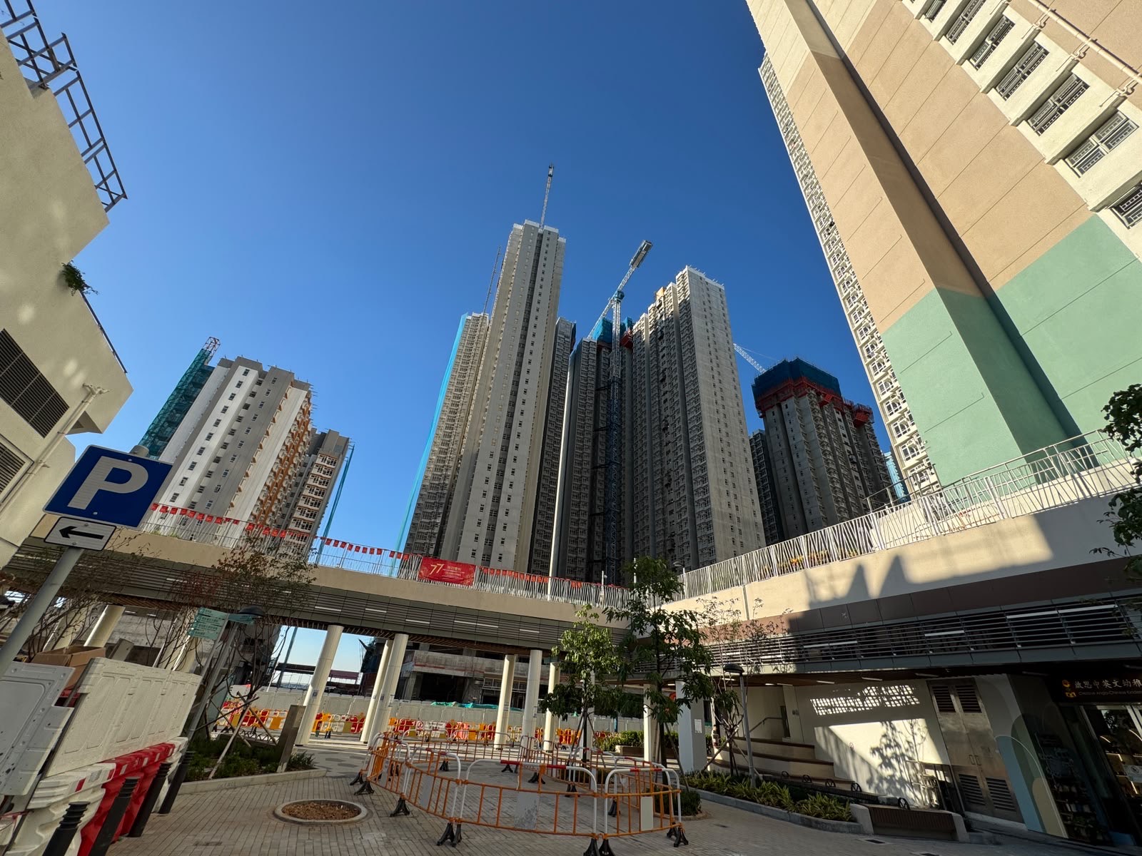 附近天橋及裕豐苑遠景